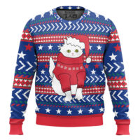 Hooktab Cat In Jumper Ugly Christmas Sweater