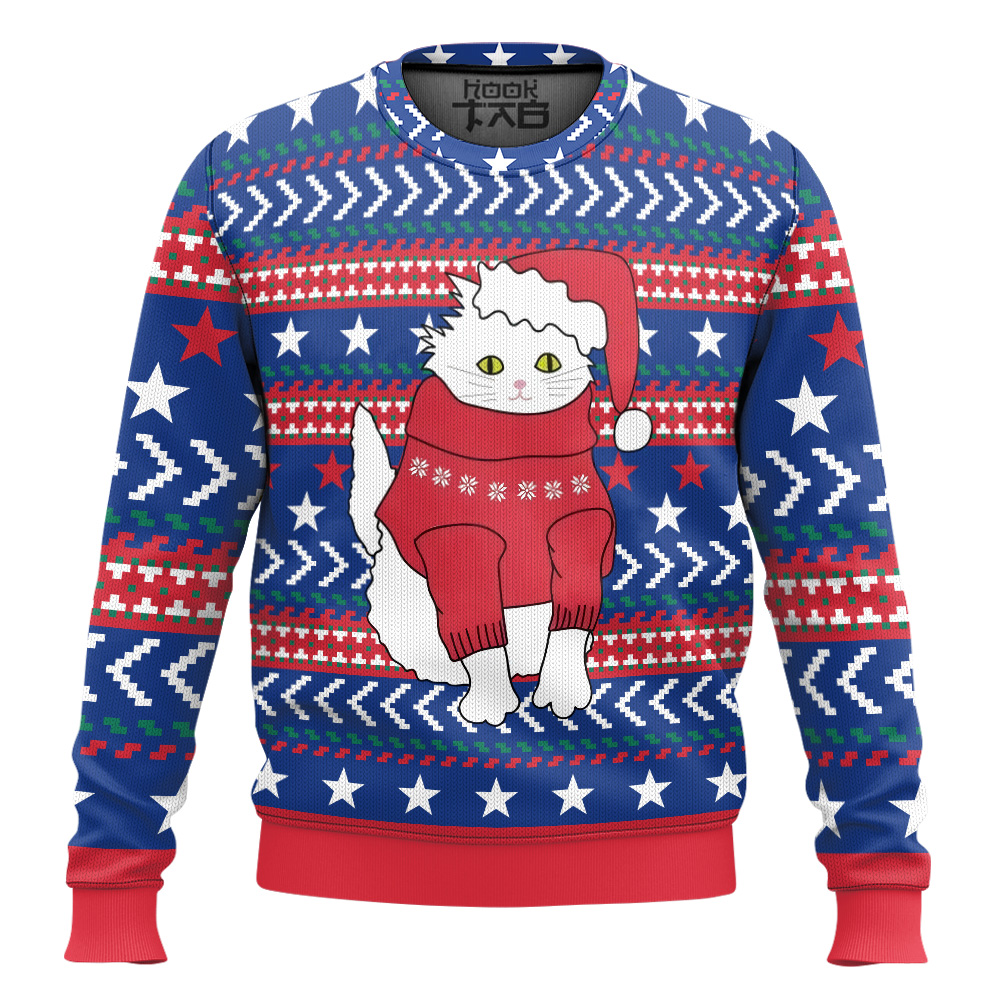 Hooktab Cat In Jumper Ugly Christmas Sweater Hooktab Cat In Jumper Ugly Christmas Sweater