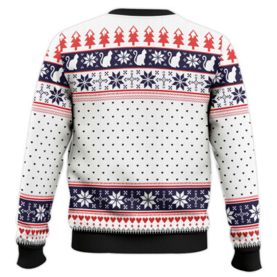 Hooktab Cat Meowy Christmas Ugly Christmas Sweater