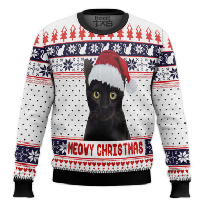 Cat Meowy Christmas Ugly Christmas Sweater
