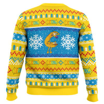 Hooktab CatDog Nickelodeon Ugly Christmas Sweater