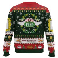 Hooktab Central Perk How You Doin' Friends Ugly Christmas Sweater