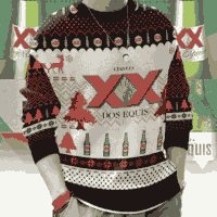 Hooktab Cerveza Dos Equis Ugly Christmas Sweater