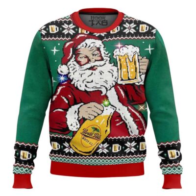 Cheers To Santa And Beer! Ugly Christmas Sweater