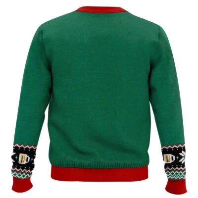 Hooktab Cheers To Santa And Beer! Ugly Christmas Sweater