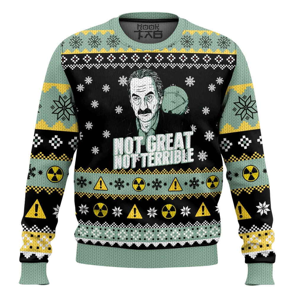 Hooktab Chernobyl Not Great, Not Terrible Ugly Christmas Sweater Hooktab Chernobyl Not Great, Not Terrible Ugly Christmas Sweater