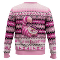 Hooktab Cheshire Cat Alice In Wonderland Ugly Christmas Sweater