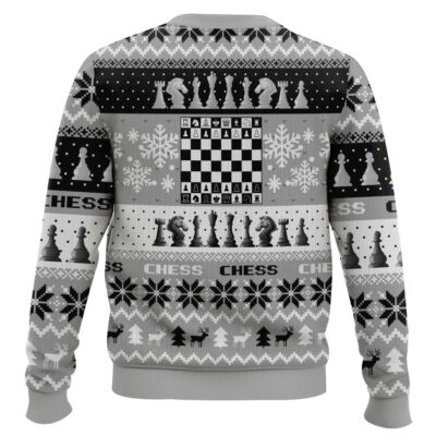 Hooktab Chess Board Games Ugly Christmas Sweater