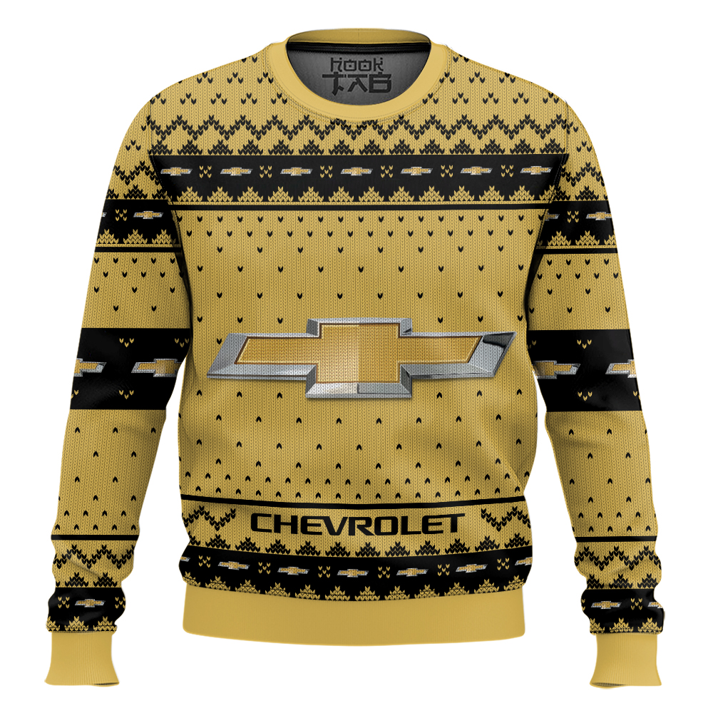 Hooktab Chevrolet Ugly Christmas Sweater Hooktab Chevrolet Ugly Christmas Sweater