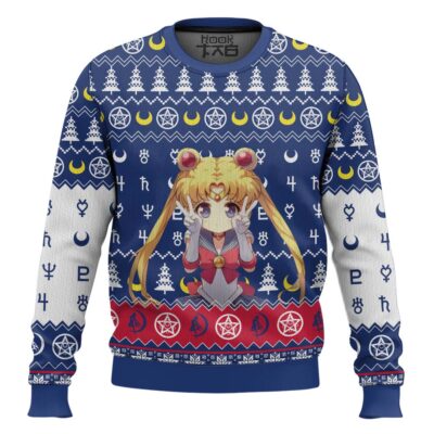 Chibi Usagi Tsukino Sailor Moon Ugly Christmas Sweater