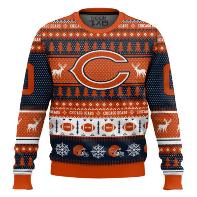 Chicago Bears - Custom Name And Number Ugly Sweater