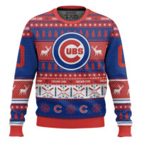 Hooktab Chicago Cubs - Custom Name And Number Ugly Sweater