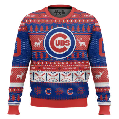 Chicago Cubs - Custom Name And Number Ugly Sweater