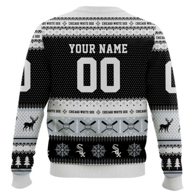 Hooktab Chicago White Sox – Custom Name And Number Ugly Sweater