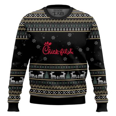 Chick-fil-a - Custom Name Ugly Christmas Sweater