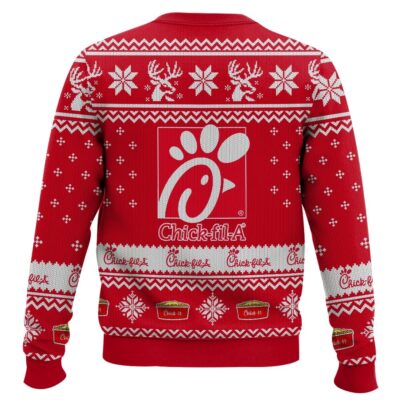 Hooktab Chick-fil-a Fast Food Ugly Christmas Sweater