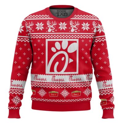 Chick-fil-a Fast Food Ugly Christmas Sweater