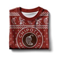 Hooktab Chipotle Mexican Grill Ugly Christmas Sweater