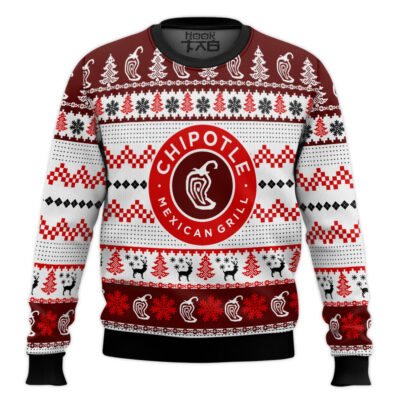 Chipotle Mexican's Grill Ugly Christmas Sweater