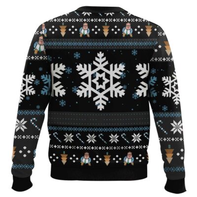 Hooktab Chris Farley Livin’ In A Van Down By The River Saturday Night Live Ugly Christmas Sweater