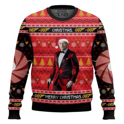 Christmas 007 James Bond Ugly Christmas Sweater
