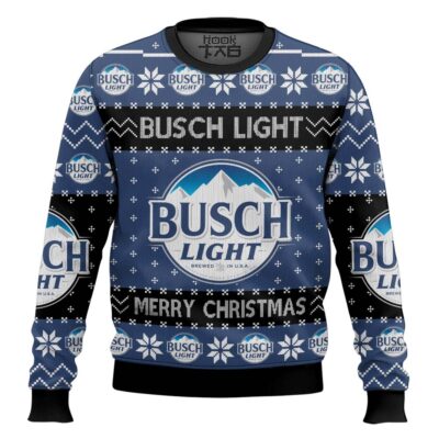 Christmas Cheers With Busch Light Beer Ugly Christmas Sweater