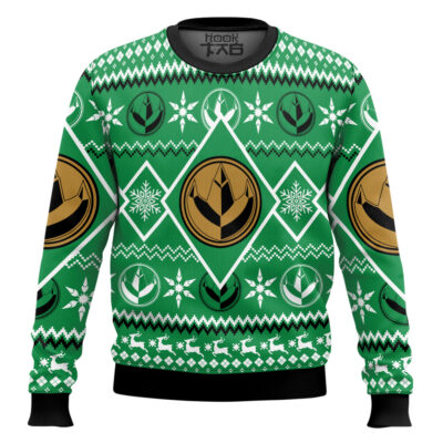 Christmas Green Ranger Power Rangers Ugly Christmas Sweater