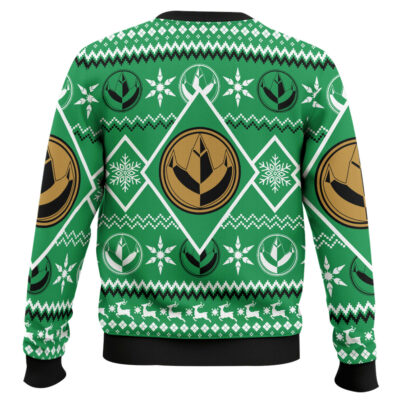 Hooktab Christmas Green Ranger Power Rangers Ugly Christmas Sweater