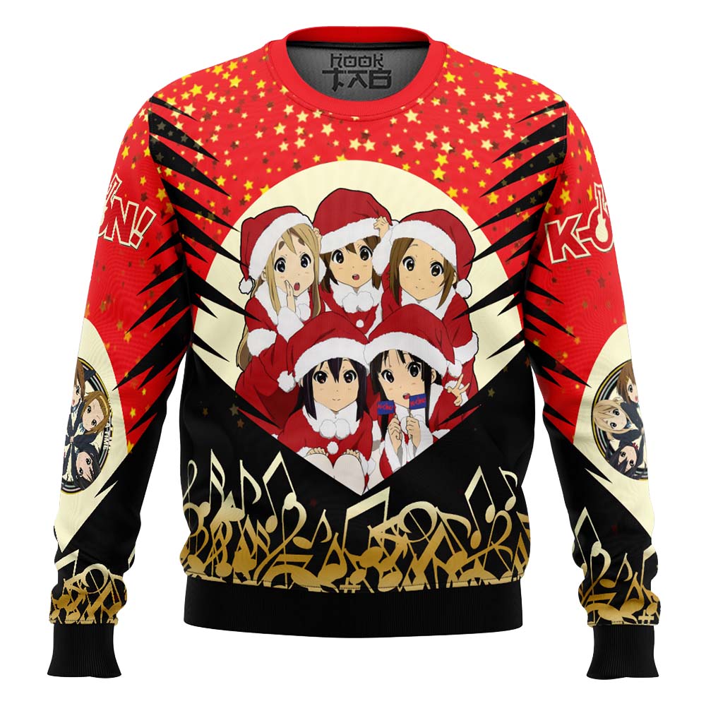 Hooktab Christmas K-on! Ugly Christmas Sweater Hooktab Christmas K-on! Ugly Christmas Sweater