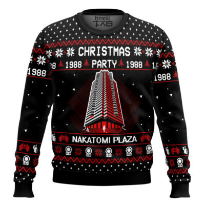 Christmas Party Nakatomi Plaza Die Hard Ugly Christmas Sweater