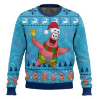 Hooktab Christmas Patrick SpongeBob SquarePants Ugly Christmas Sweater