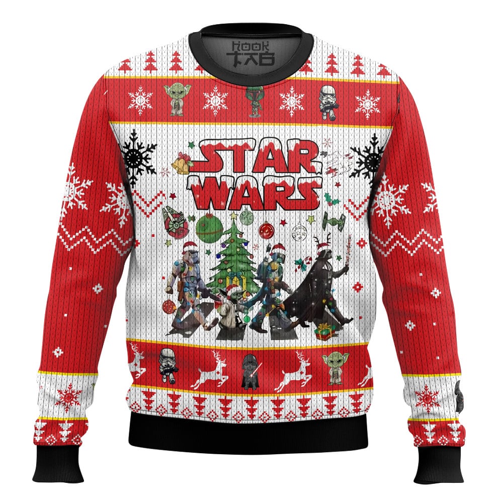 Hooktab Christmas Star Wars Ugly Christmas Sweater Hooktab Christmas Star Wars Ugly Christmas Sweater