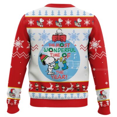 Hooktab Christmas The Charlie Brown and Snoopy Show Ugly Christmas Sweater