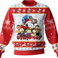 Hooktab Christmas The Charlie Brown and Snoopy Show Ugly Christmas Sweater