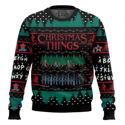 Christmas Things Stranger Things Ugly Christmas Sweater