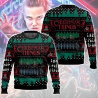 Hooktab Christmas Things Stranger Things Ugly Christmas Sweater