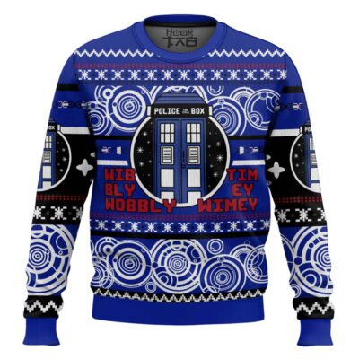 Christmas Through Time And Space Doctor Who Ugly Christmas Sweater