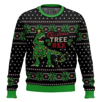 Christmas Tree Rex Jurassic Park Ugly Christmas Sweater