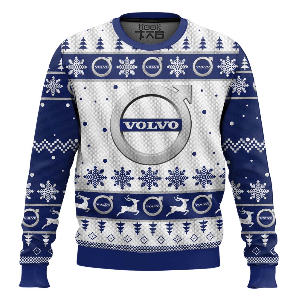 Hooktab Christmas Volvo Ugly Christmas Sweater Hooktab Christmas Volvo Ugly Christmas Sweater