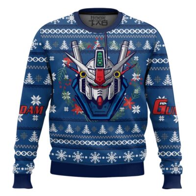 Christmas Wreath RX 78 Gundam Ugly Christmas Sweater