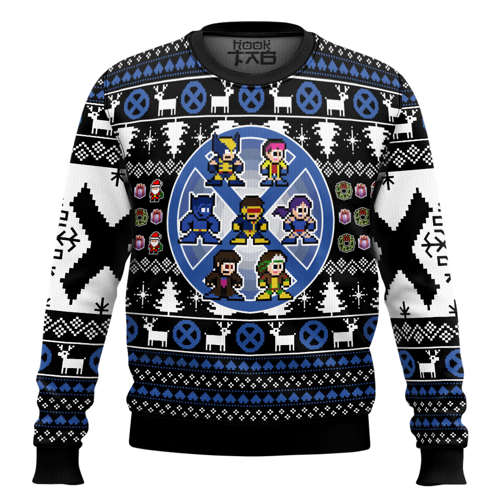Hooktab Christmas X-men Heroes Marvel Ugly Christmas Sweater Hooktab Christmas X-men Heroes Marvel Ugly Christmas Sweater