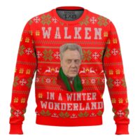 Hooktab Christopher Walken In A Winter Wonderland, Ugly Christmas Sweater