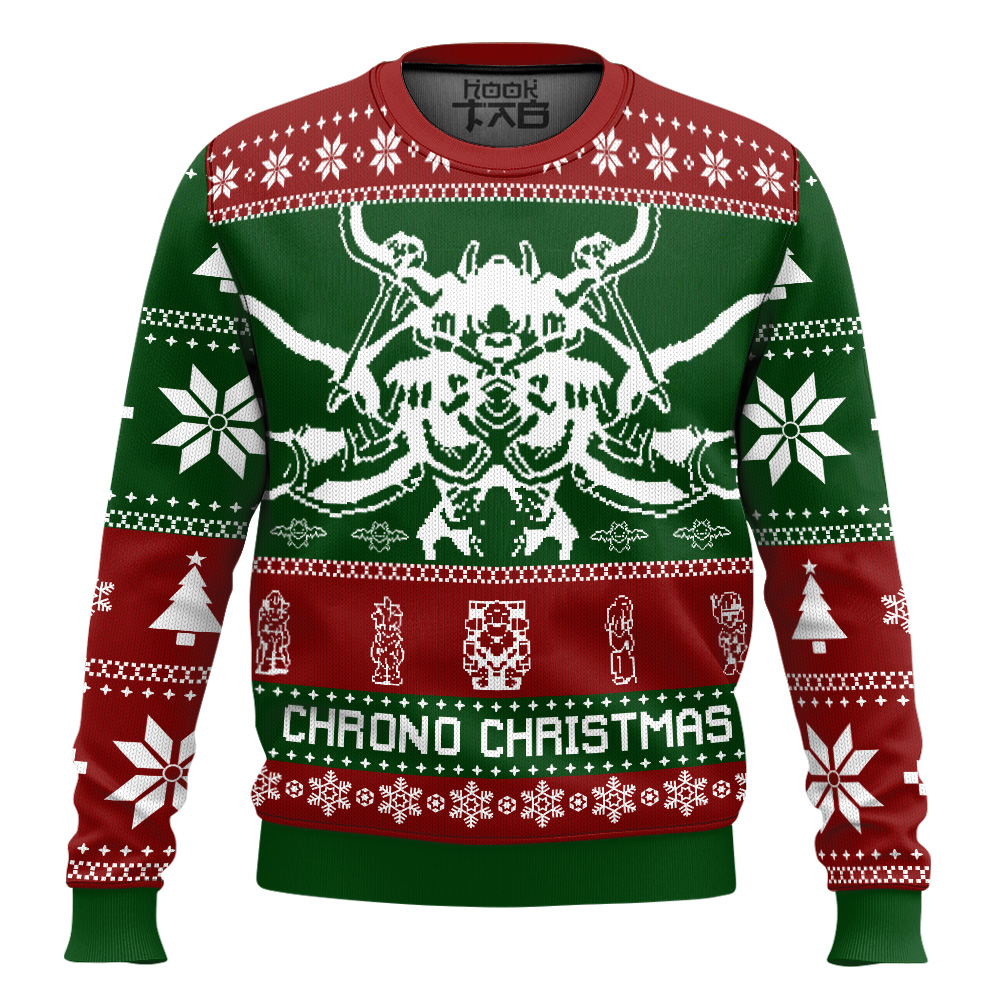 Hooktab Chrono Xmas Chrono Trigger Ugly Christmas Sweater Hooktab Chrono Xmas Chrono Trigger Ugly Christmas Sweater
