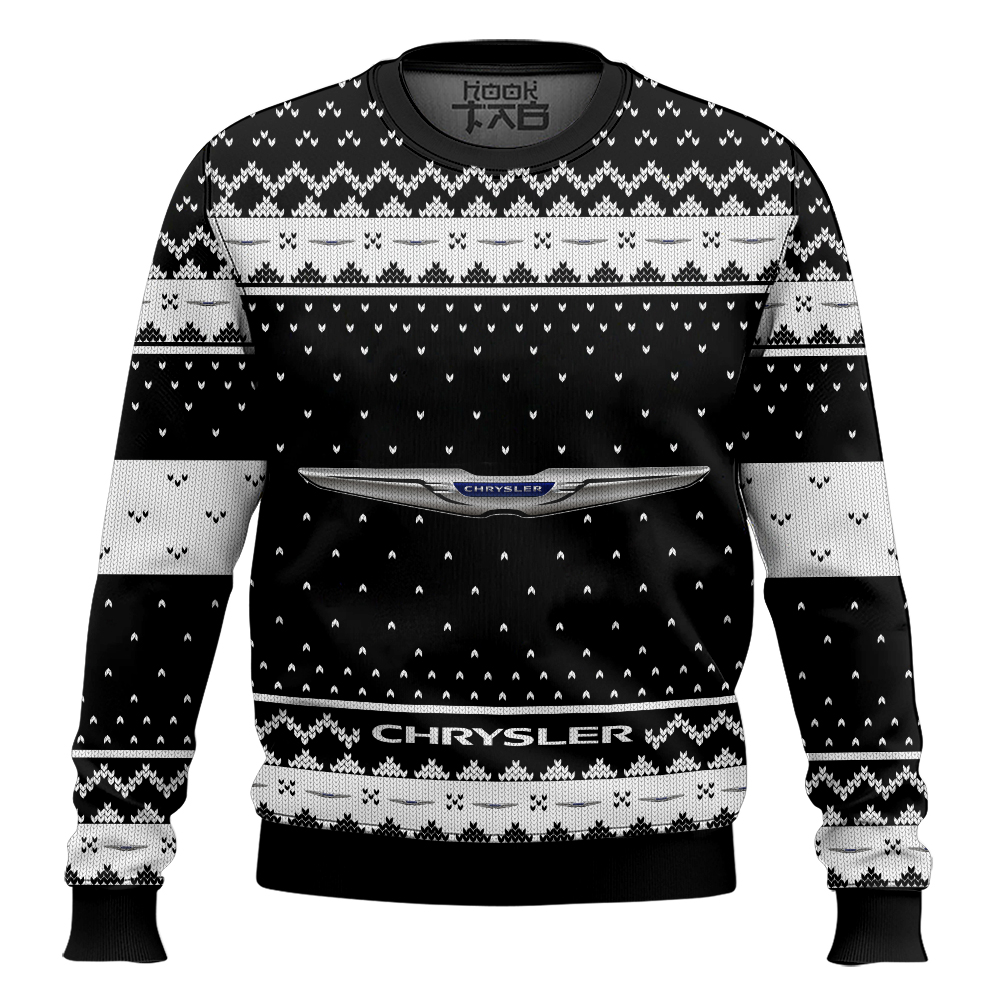 Hooktab Chrysler Ugly Christmas Sweater Hooktab Chrysler Ugly Christmas Sweater