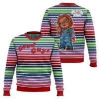 Hooktab Chucky Good Guys Ugly Christmas Sweater