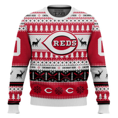 Cincinnati Reds - Custom Name And Number Ugly Sweater