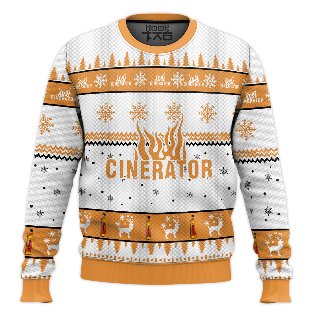 Hooktab Cinerator Whiskey Ugly Christmas Sweater Hooktab Cinerator Whiskey Ugly Christmas Sweater