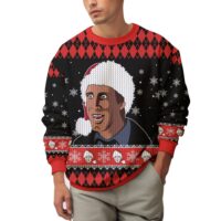 Hooktab Clark Face National Lampoon's Vacation Ugly Christmas Sweater