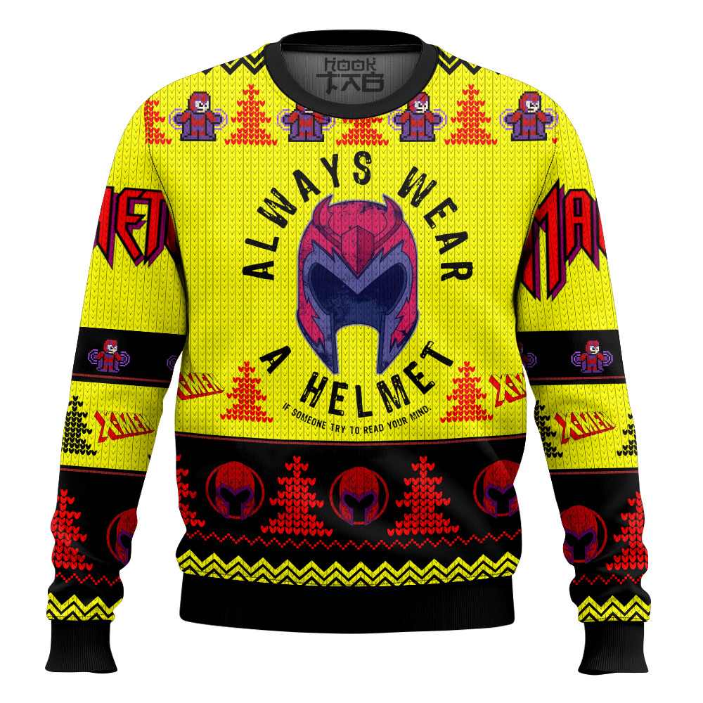Hooktab Classic Magneto X-men 97 Ugly Christmas Sweater Hooktab Classic Magneto X-men 97 Ugly Christmas Sweater