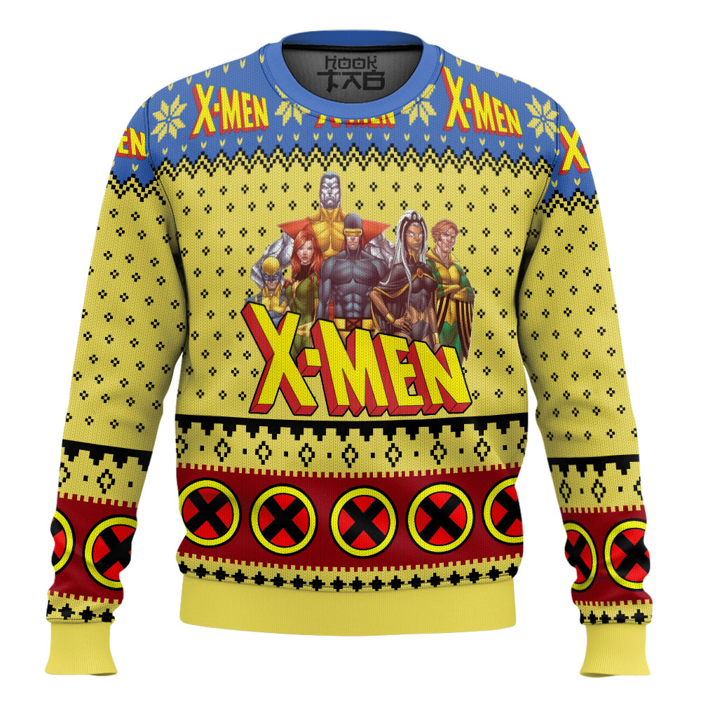 Hooktab Classsic X-men 97 Marvel Ugly Christmas Sweater Hooktab Classsic X-men 97 Marvel Ugly Christmas Sweater
